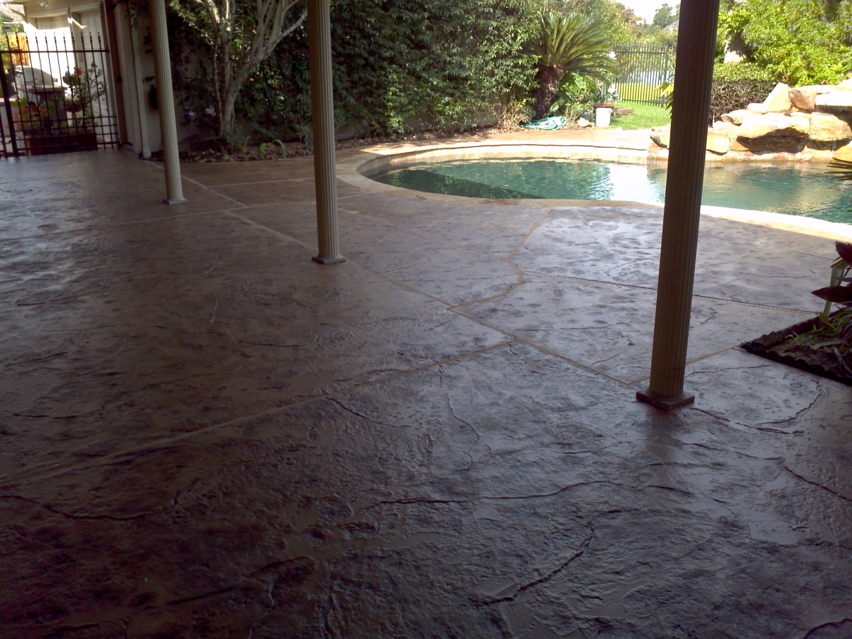 Photos Using Products From SCP Supply Houston Stamped Concrete Products