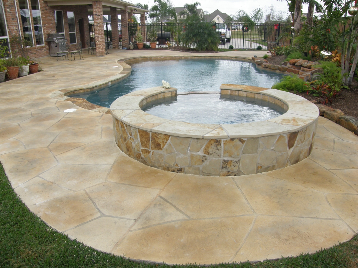 Photos Using Products From SCP Supply Houston Stamped Concrete Products