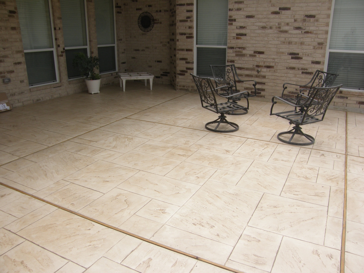 Photos Using Products From SCP Supply Houston Stamped Concrete Products