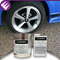 PFC-280 - One Day Concrete Garage Floor Flake System with Pigmented Polyaspartic