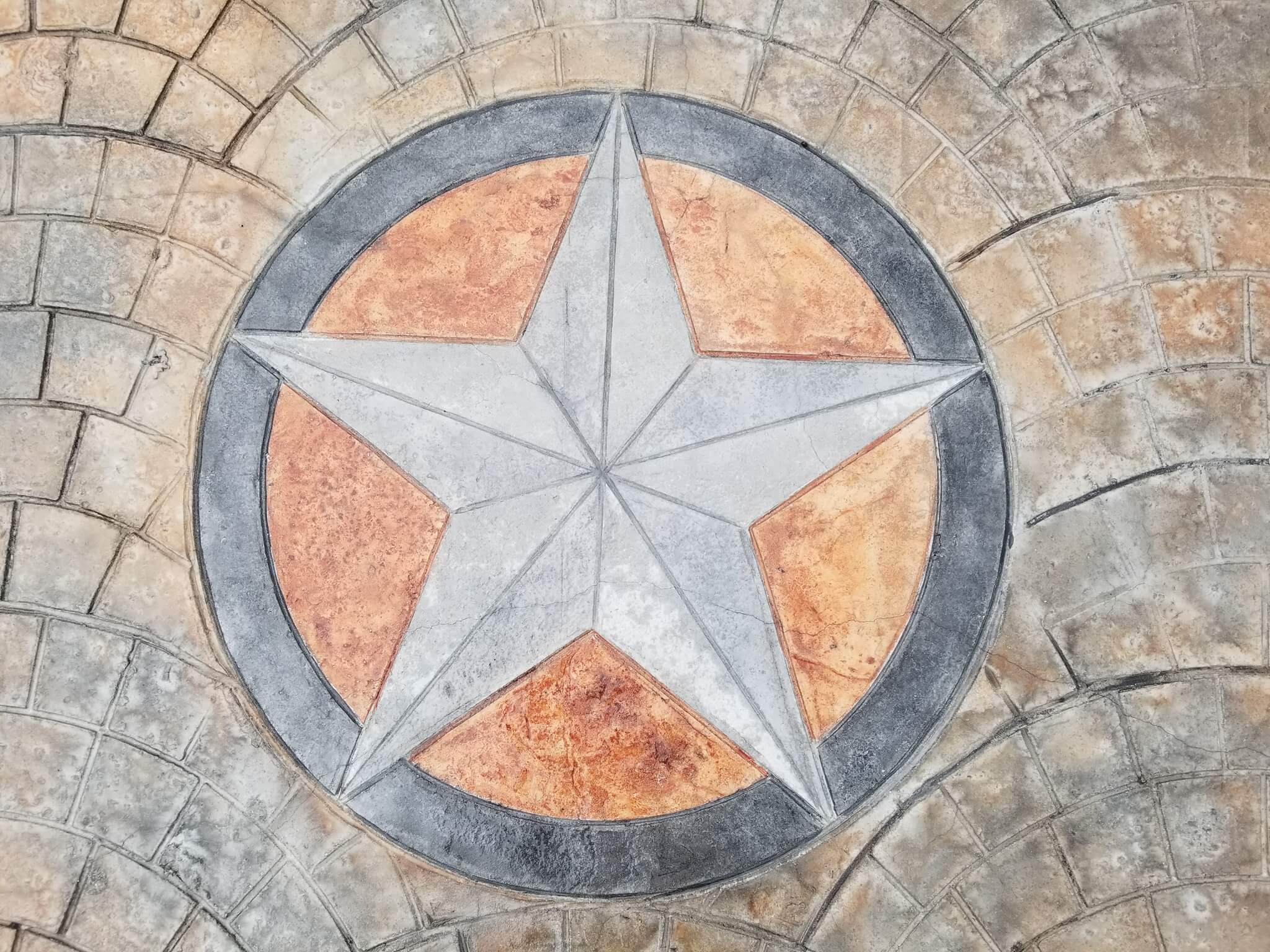 Star Medallion  Stamped Concrete Products